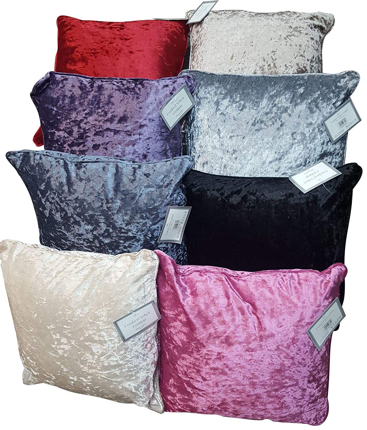 Crushed velvet clearance cushion