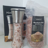 Himalayan Salt Grinder 200gm With 1Kg Refill Bag Of Crystal Rock Pink Salt